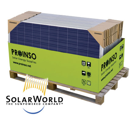 Solar Panels Pallet SOLARWORLD Sunmodule Pro-series Poly 250W (30 modules)